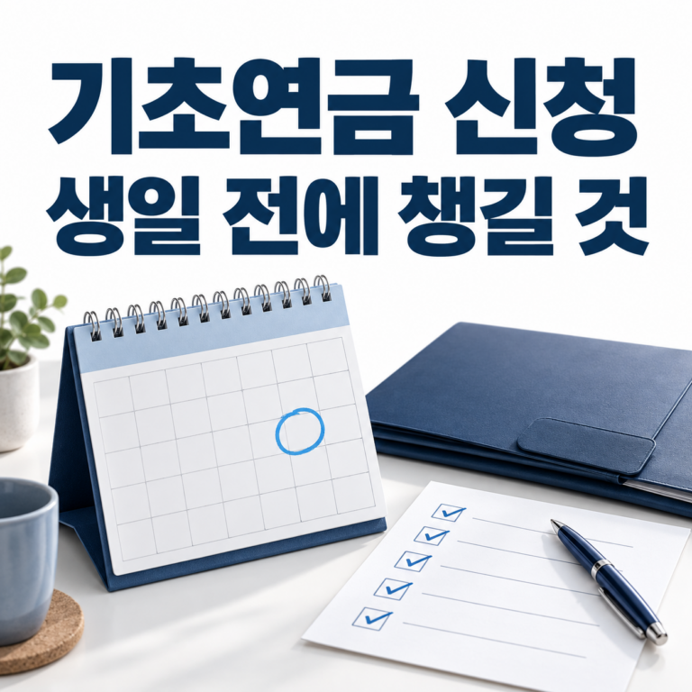 기초연금 신청 방법과 준비서류, 65세 생일 전에 확인할 것