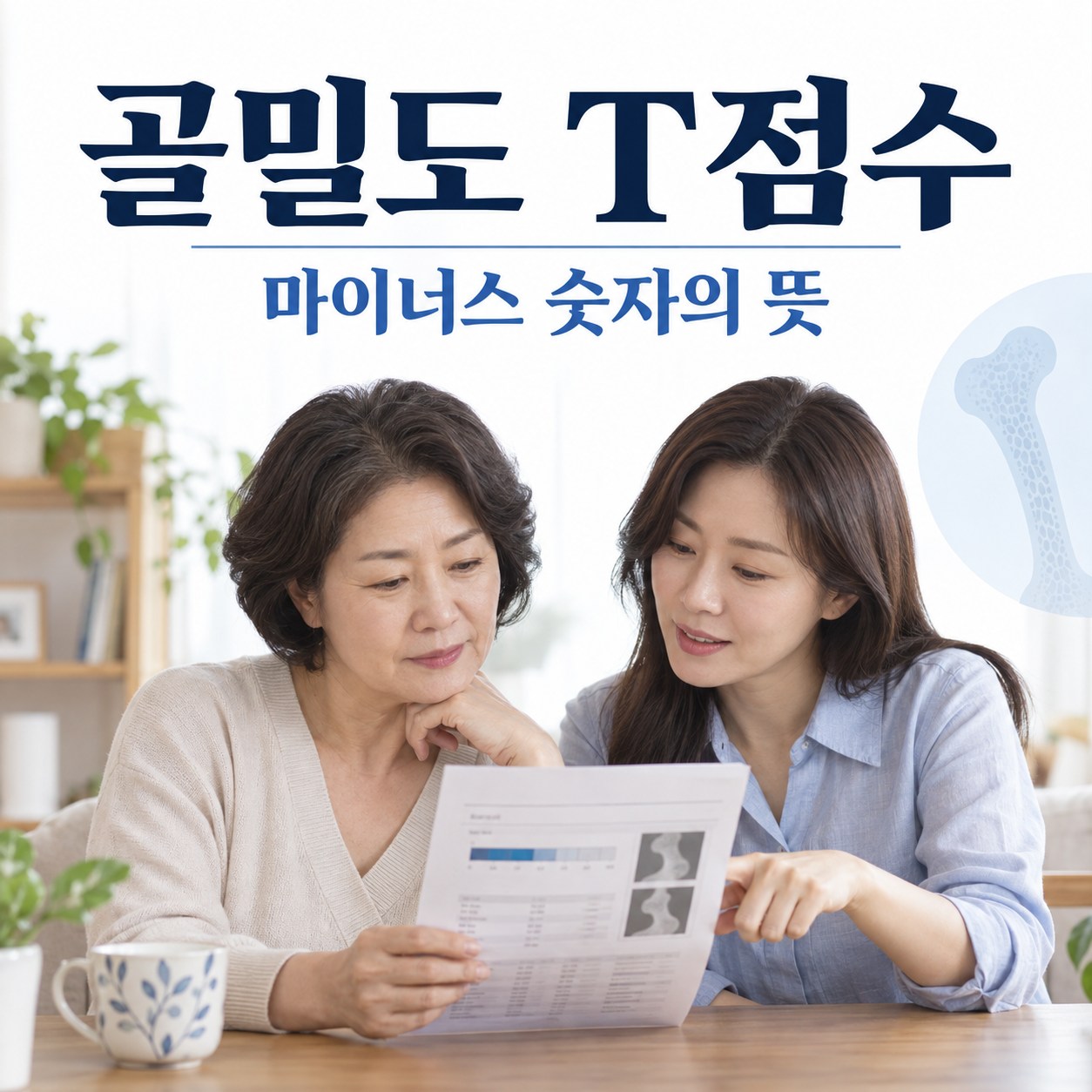골밀도 검사 T점수 뜻, 폐경 후 골감소증과 골다공증 구분하기