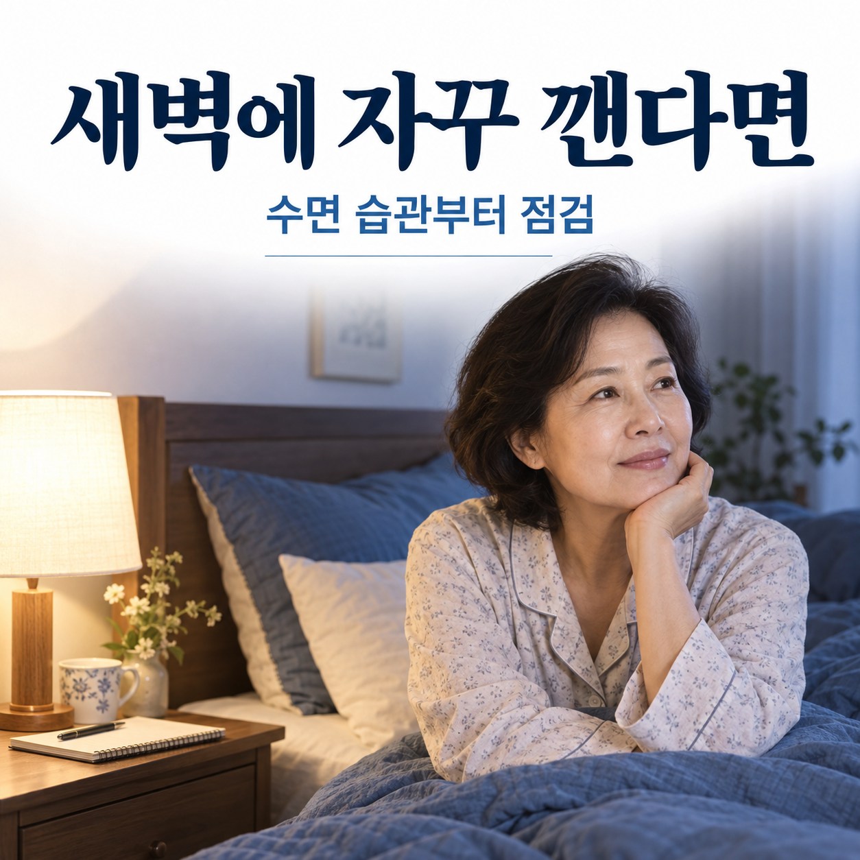 새벽에 자꾸 깨는 이유, 4060 수면 습관과 상담 전 점검할 것