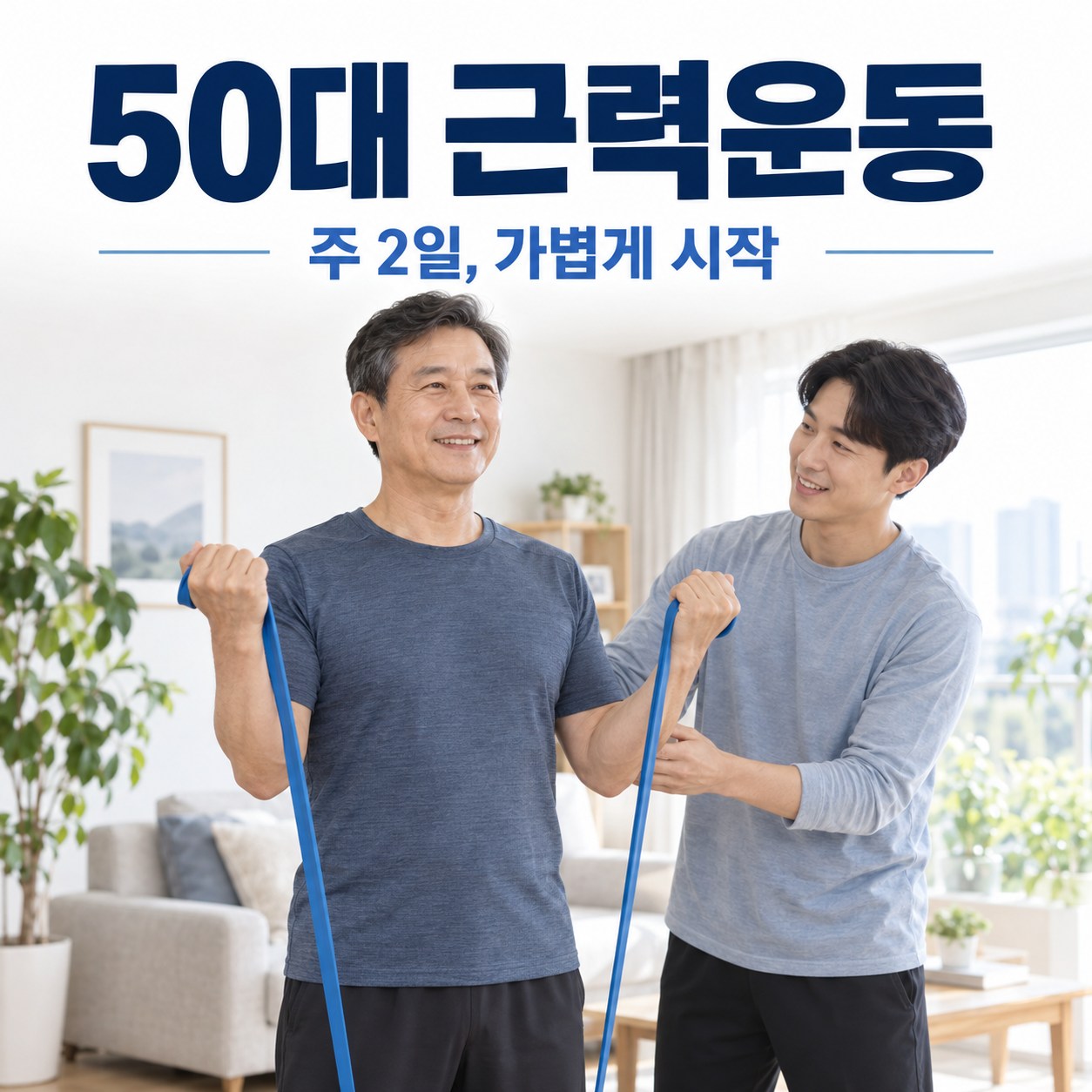 50대 근력운동 시작, 무거운 무게보다 주 2일 계획부터