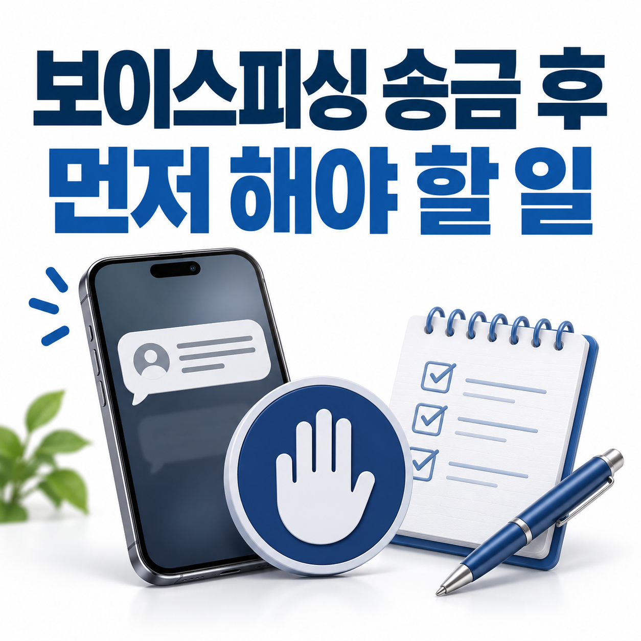 보이스피싱 송금 후 먼저 해야 할 일